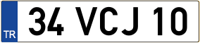 Trailer License Plate